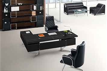 班台图片-皮质班台-皮质办公老板桌-高档烤漆木皮班台 班台图片-皮质班台-皮质办公老板桌-高档烤漆木皮班台